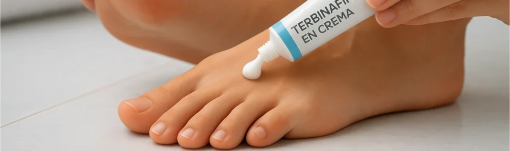 mejor crema con terbinafina para tratar pie de atleta
